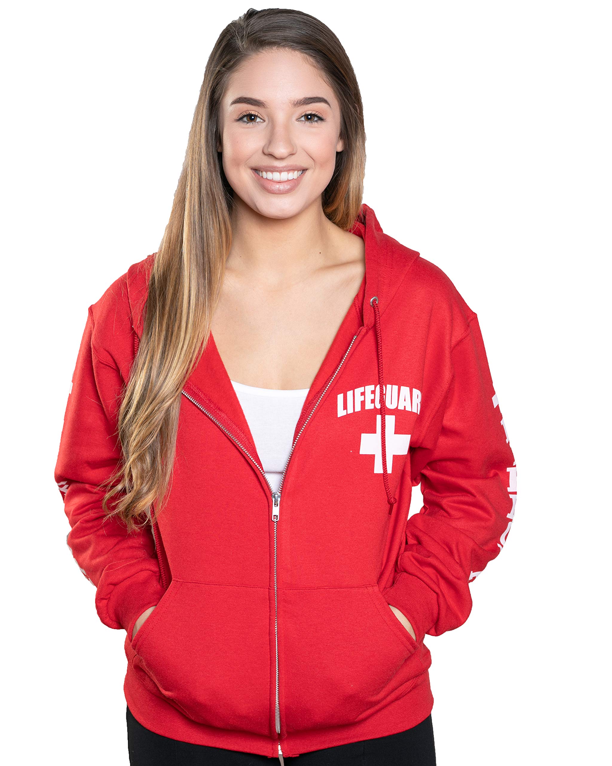 LIFEGUARD Zipper Hoodie - Sweatshirt Apparel Ideal for Men, Teens, Girls.