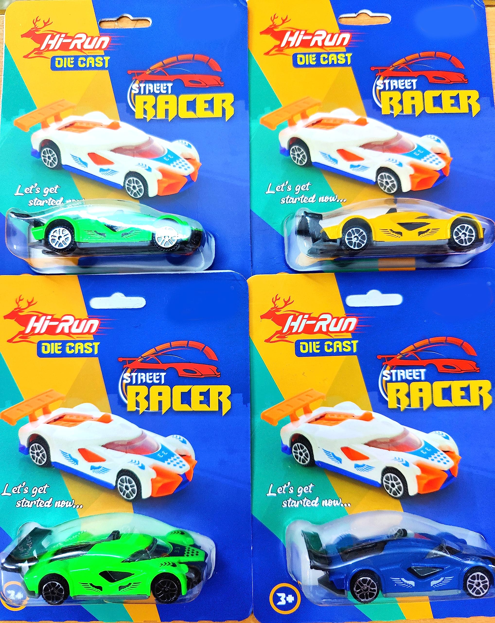 Amazing 1:24 Scaled DIE-CAST Metal Street Racer Toy CAR for Kids. | Very Beautiful Design. | Racing Looks & Very Stylish. | Very Compact Size. | Toy CAR for Kids. (Multicolor)