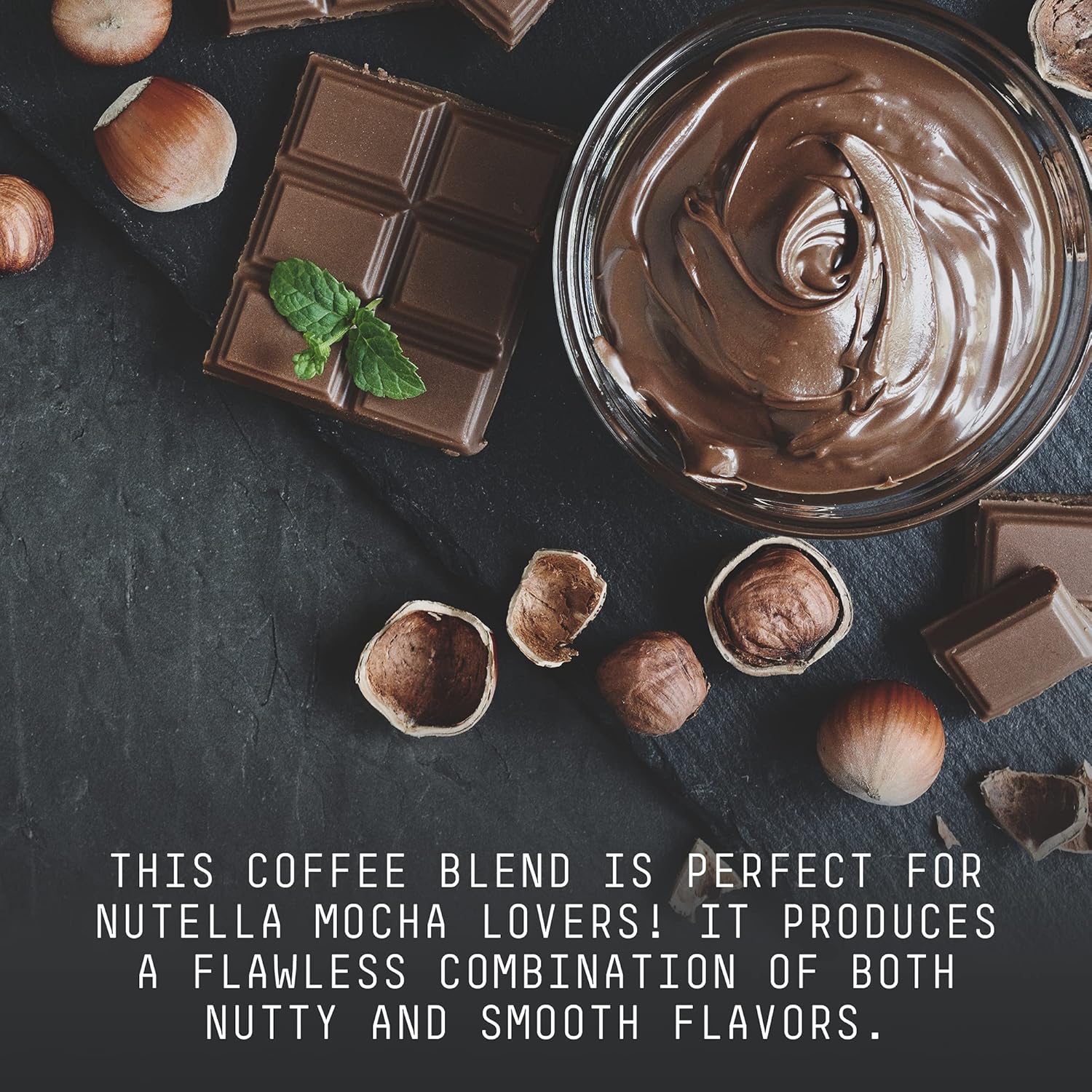 Stone Street Flavored Ground Coffee, Chocolate Hazelnut, Freshly Roasted, 100% Colombian Arabica, Gourmet Coffee, Medium Roast, Sweet Chocolately Nutty Flavor, 1 LB (Pack of 2)