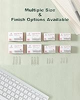 Vista 8 de PAPERPAL Clips para oficina, escuela y uso personal, clip de papel antideslizante #1 (1-2/7 pulgadas), 2000 clips de papel medianos