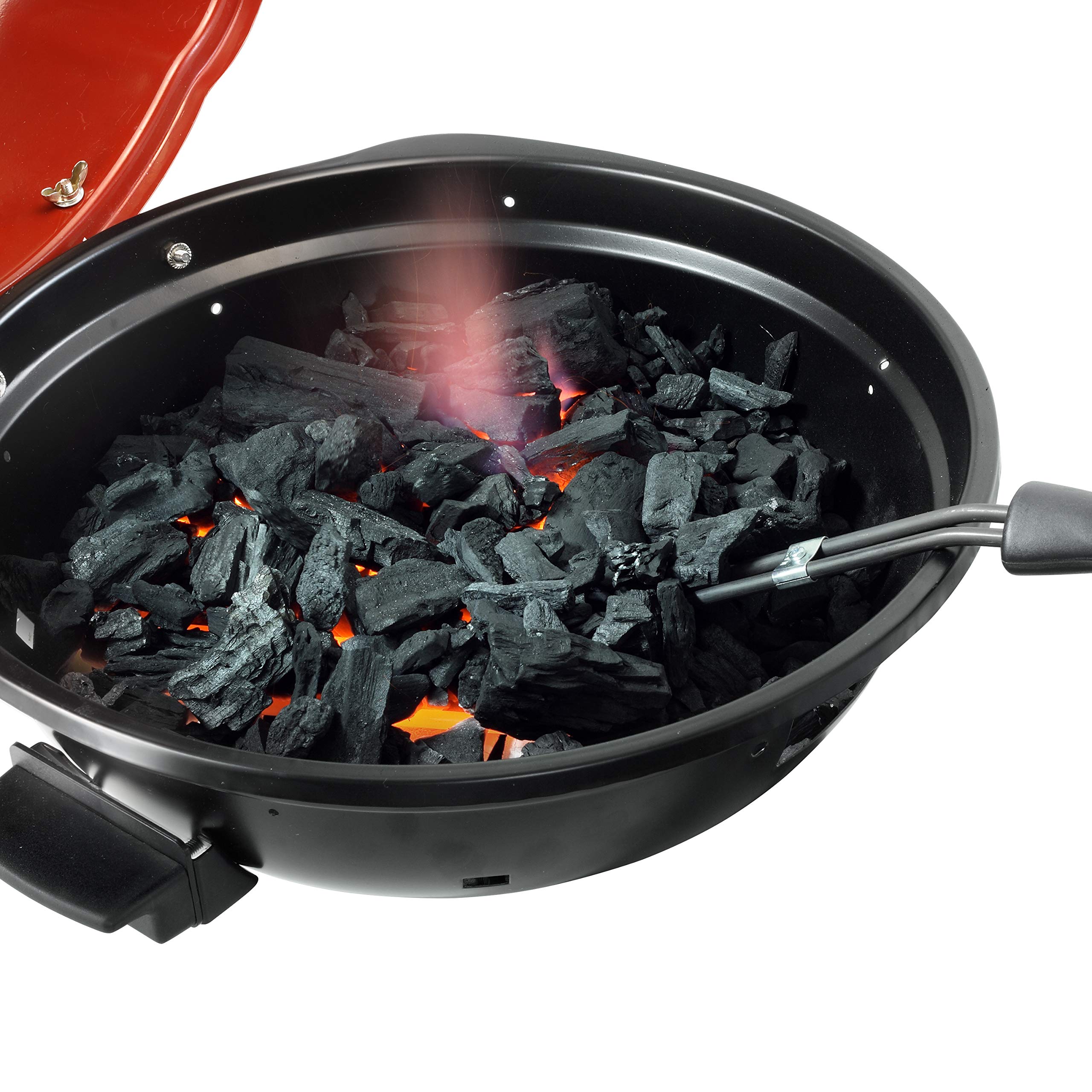 Tristar Grillanzünder - Kohlegrillanzünder, 1,5 Meter Kabelzuleitung, 800 Watt, mit Halterung, für schnelles Heizen, BQ-2819