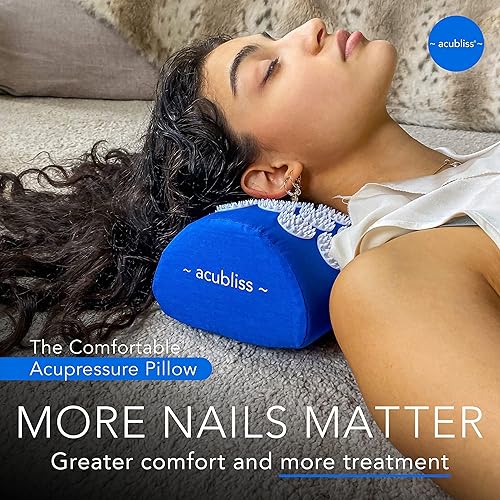 Miniatura 2 de Almohada lumbar de acupresión portátil y cómoda de alta calidad, 2,142 puntos de presión de acupuntura, alivio del dolor de cuello, mayor energía,