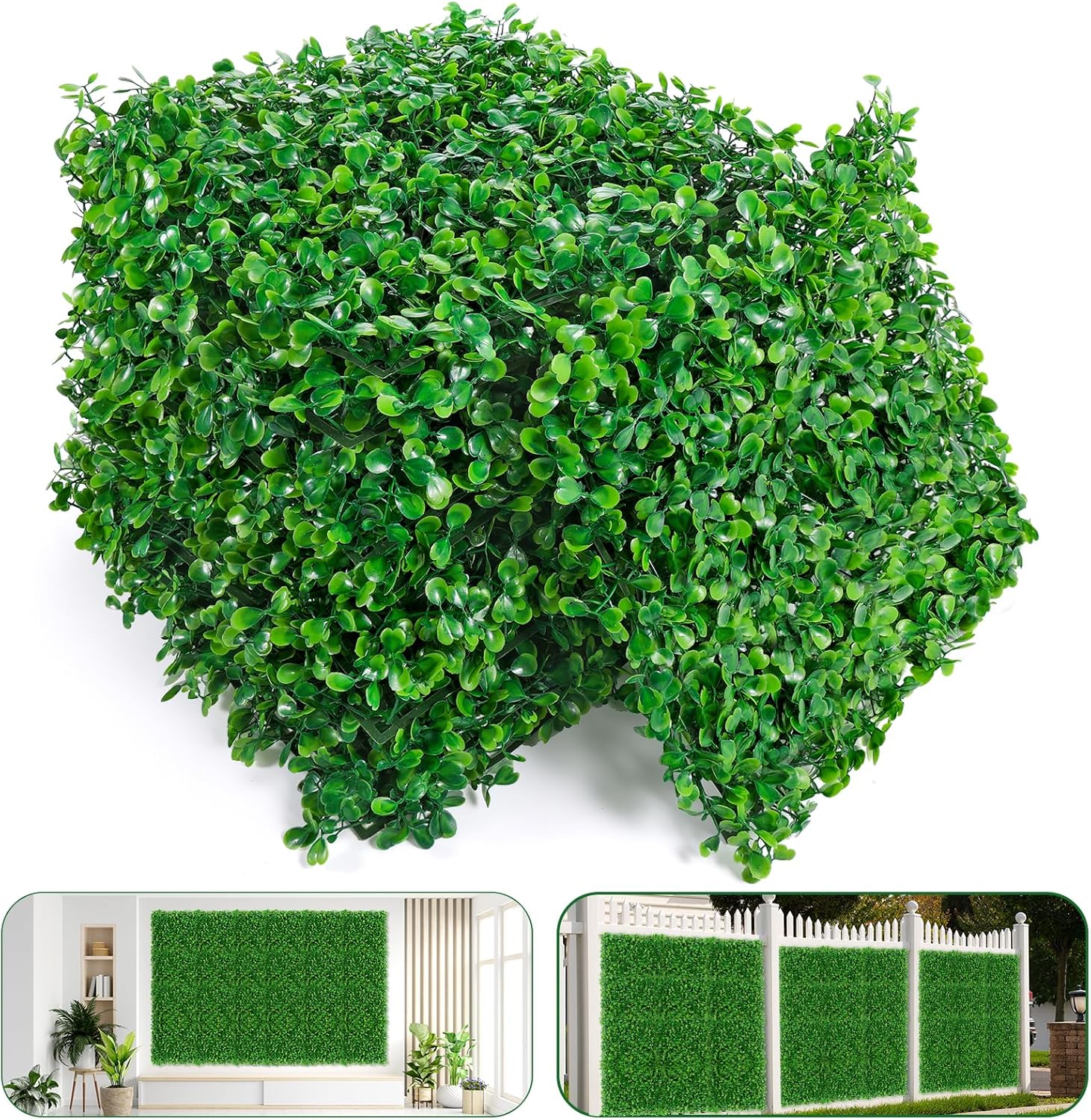 Woiworco Grass Wall Panels 10 x 10 inch Pack of 16