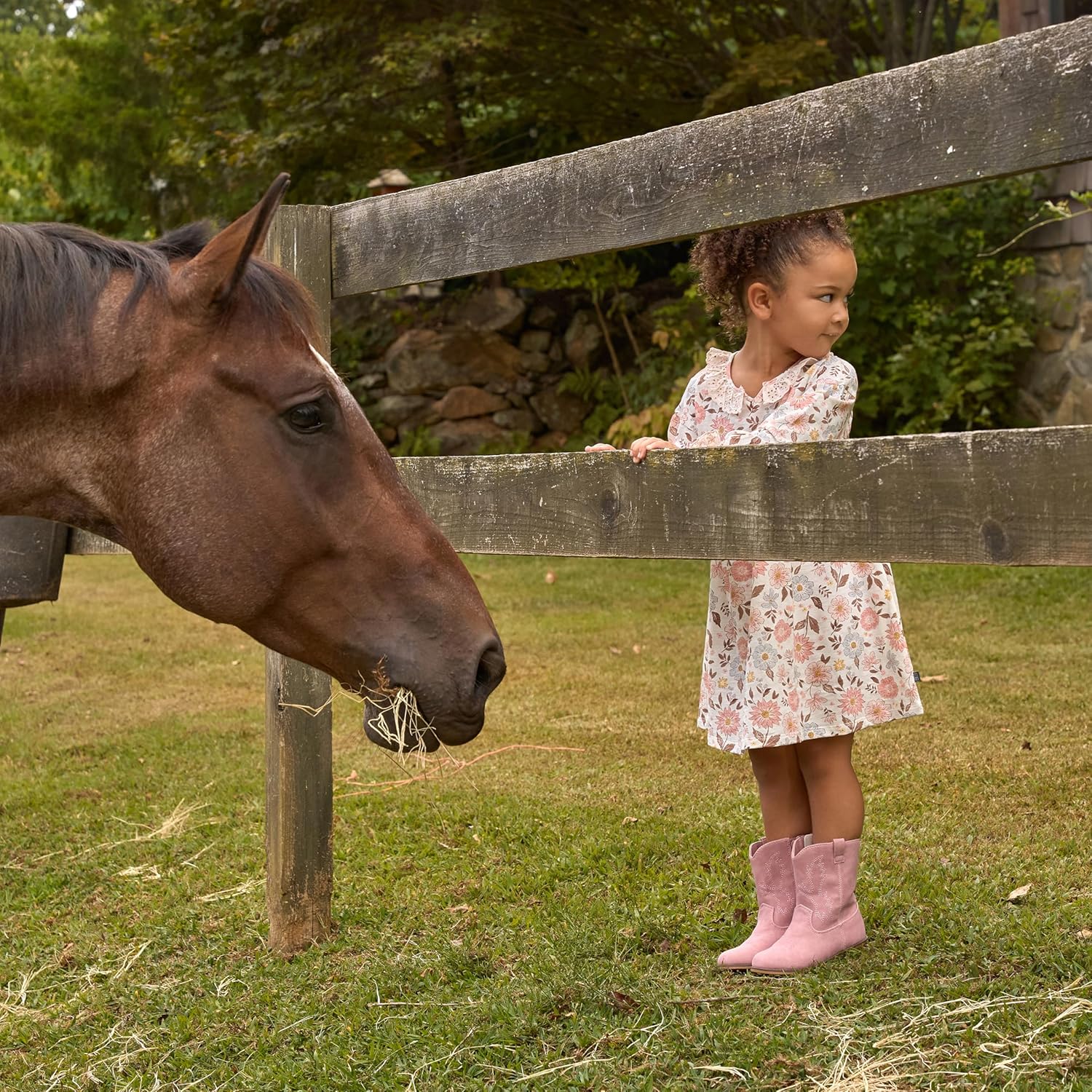 Modern Moments by Gerber Baby-Girls Toddler Long-Sleeve Dress - Image 3