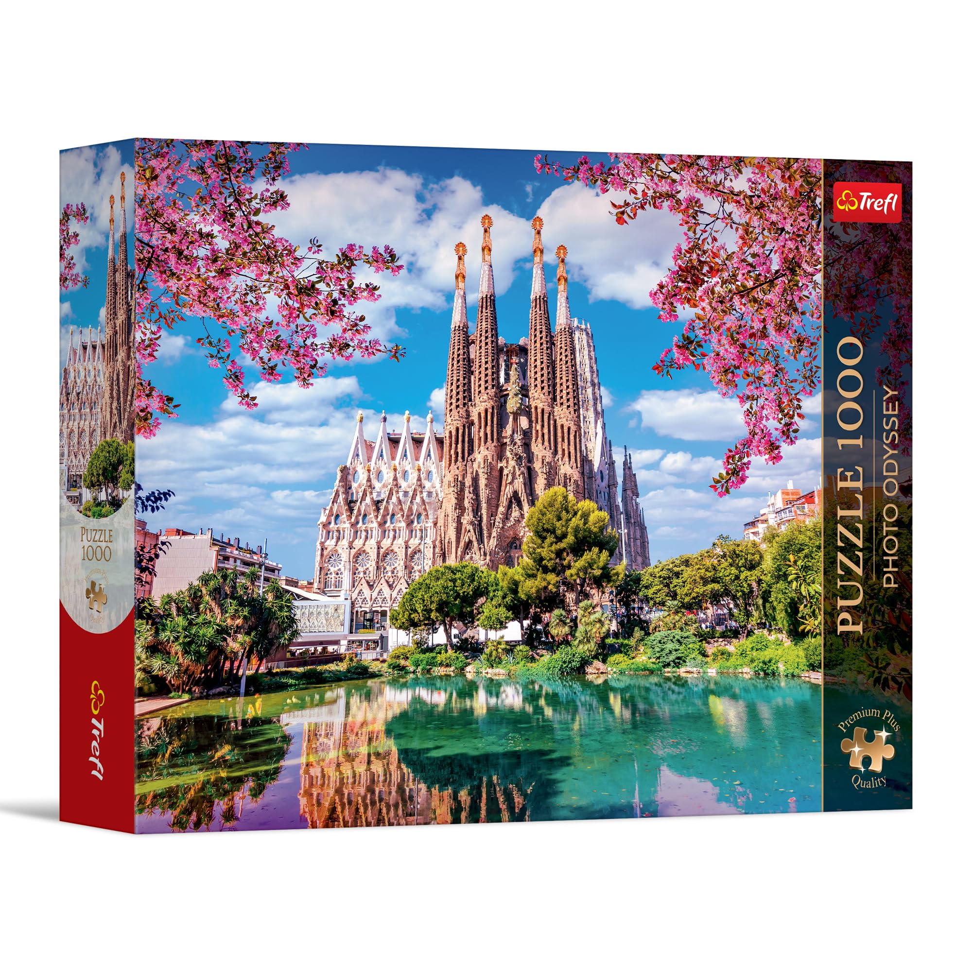 Trefl - Puzzle 1000 Elementów, Sagrada Família, Hiszpania, Premium Plus | Dla dzieci i dorosłych 14+, wysokiej jakości, kreatywna rozrywka, precyzyjnie dopasowane, idealny prezent, relaks, dekoracja