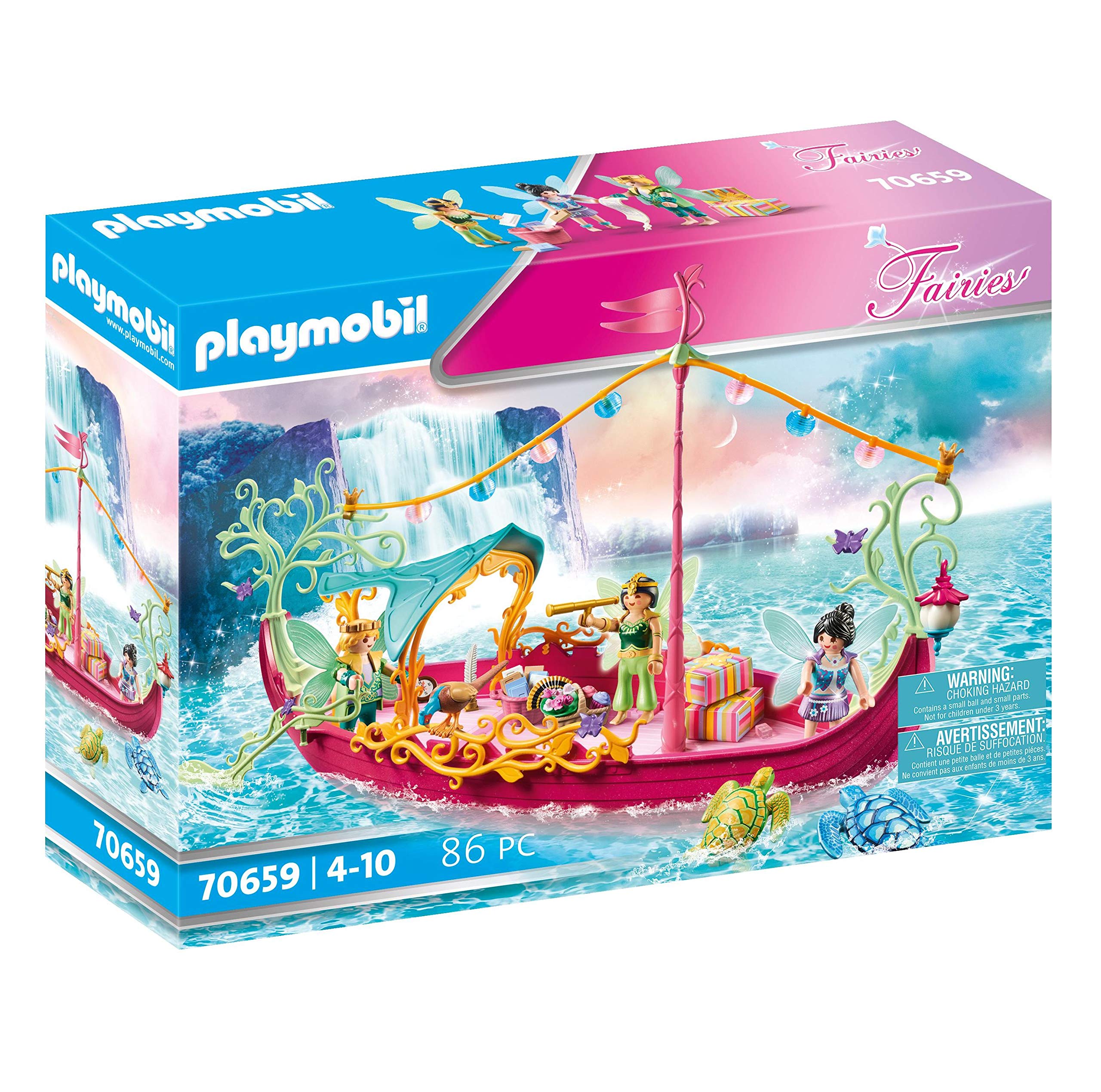 PLAYMOBIL Fairies 70659 romantyczna łódź wróżki, od 4 lat