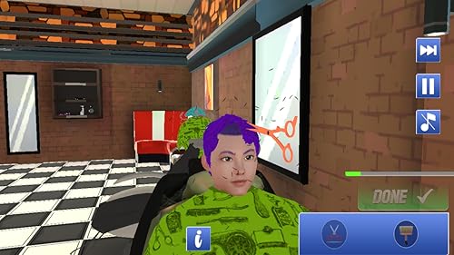 Salão de cabeleireiro, barbearia virtual, jogos de corte de cabelo e moda