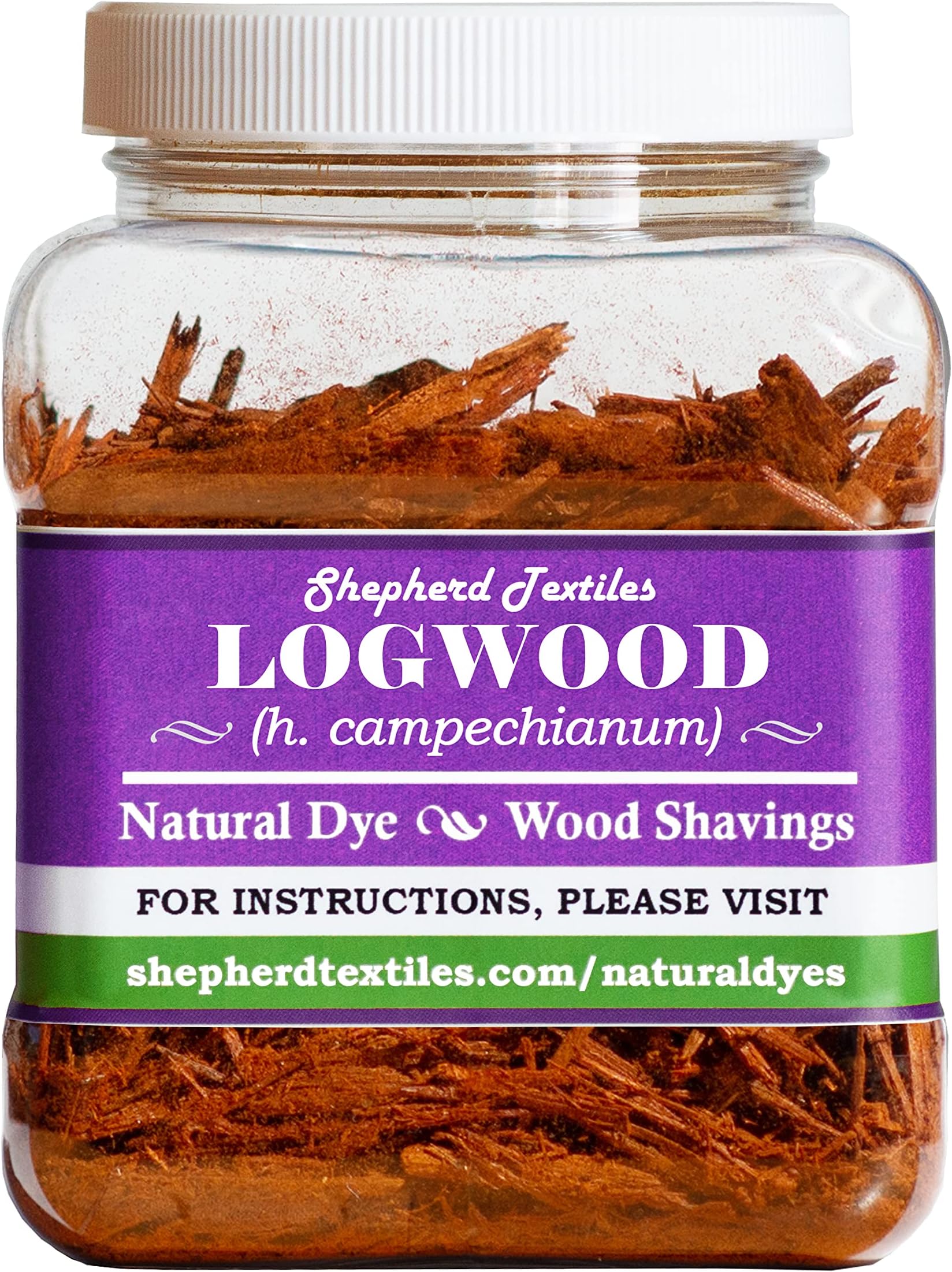 Logwood Shavings Natural Dye, 4 oz.
