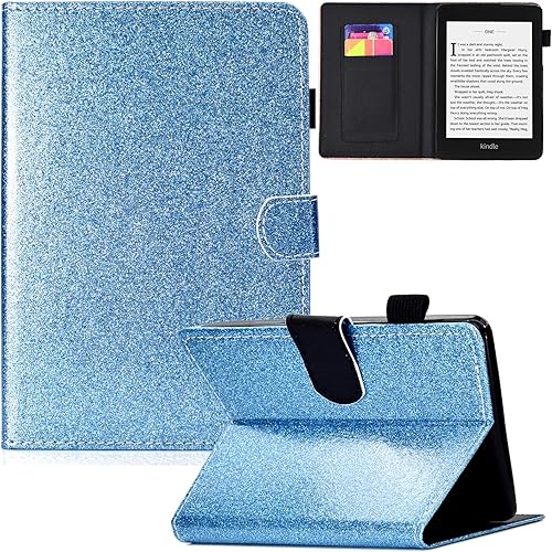 Miniatura 19 de Funda para Kindle Paperwhite 2018, delgada funda protectora de piel sintética con función de apagado automático/encendido inteligente para Kindle