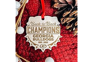 Back-to-Back Champs, Georgia Bulldogs 2021 Special Ornament