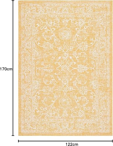 Vista 225 de SAFAVIEH Courtyard Collection - Alfombra decorativa, 2 pies 3 pulgadas x 5 pies, turquesa, no desprende pelusa y de fácil cuidado, para interiores