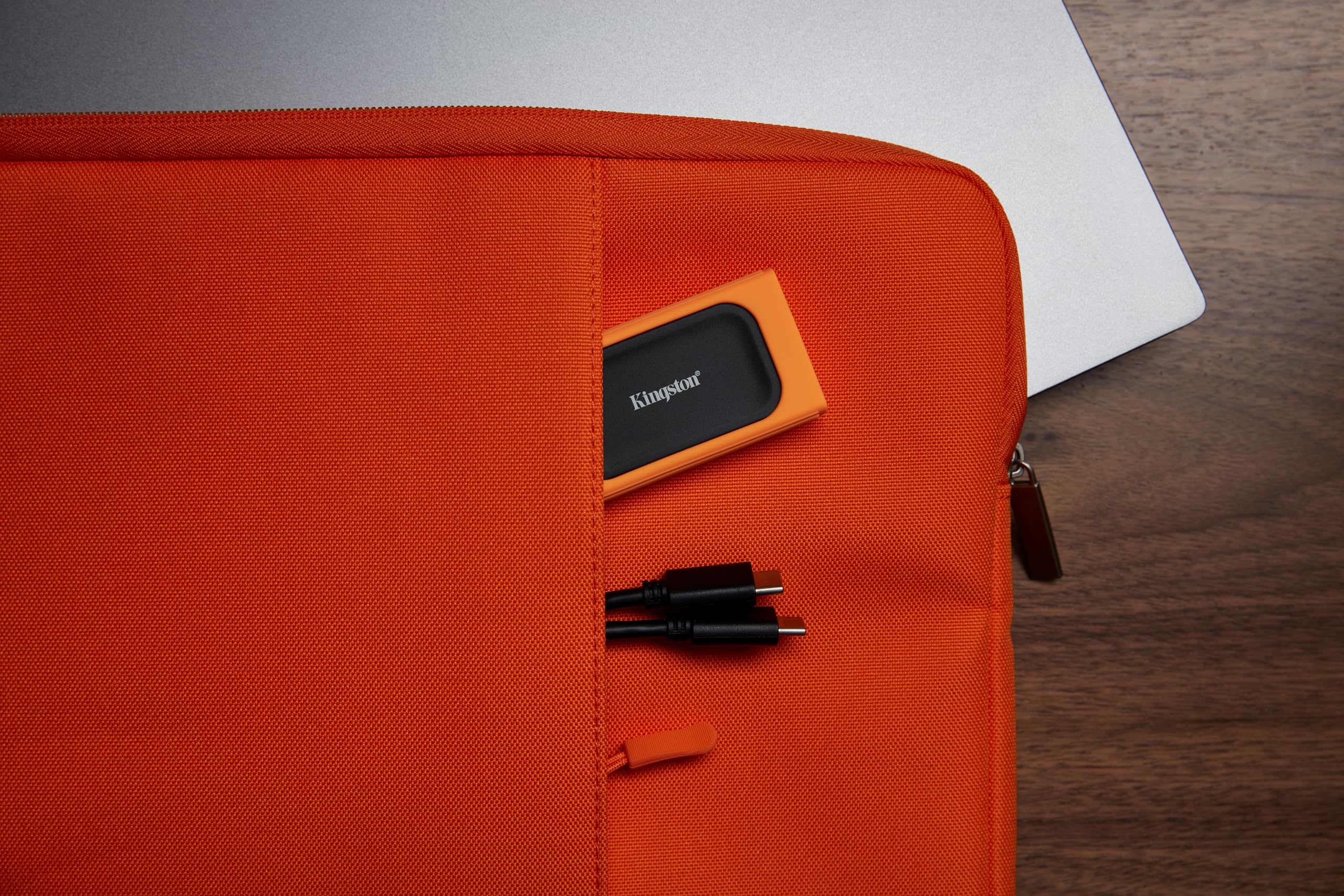 3 Étuis Caoutchouc Kingston Pour SSD XS - Noir, Bleu, Orange - Protection Anti-choc