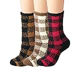 BomKinta Fuzzy Socks Women - Winter House Slipper Sock - Cozy Thick Warm Sleeping Socks Size 5-10