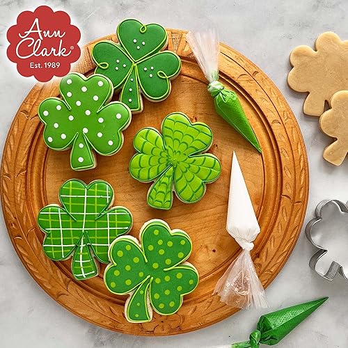 Miniatura 2 de Cortador de galletas de trébol irlandés del día de San Patricio, 3.75 pulgadas, fabricado en Estados Unidos por Ann Clark