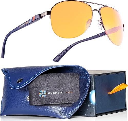 Miniatura 4 de 2 lentes de bloqueo de luz azul 99% y 70% gafas bloqueadoras azules  1 ámbar oscuro y 1 lente ámbar claro  Tamaño LXL 2.441 in