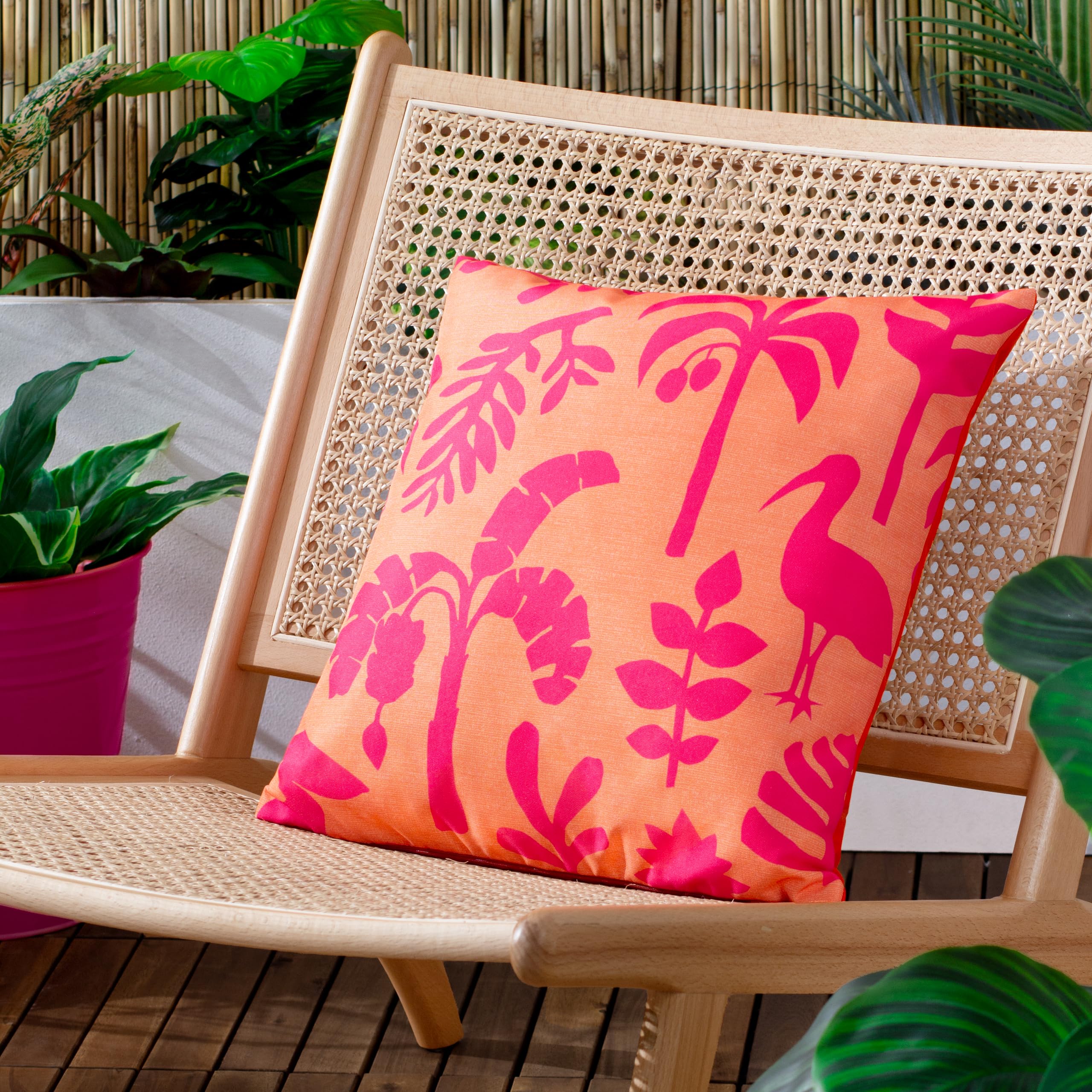 furn. Marula Outdoor Cushion Coral/Pink