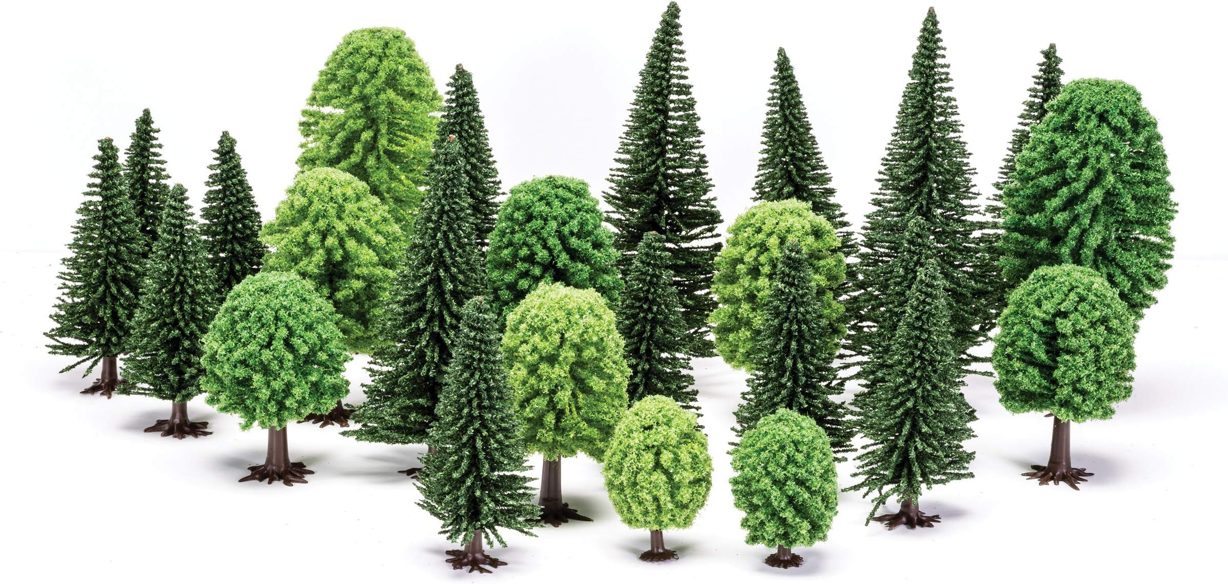 R7201 Hobby' Mixed (Deciduous and Fir) Trees Scenic Materials, Multi