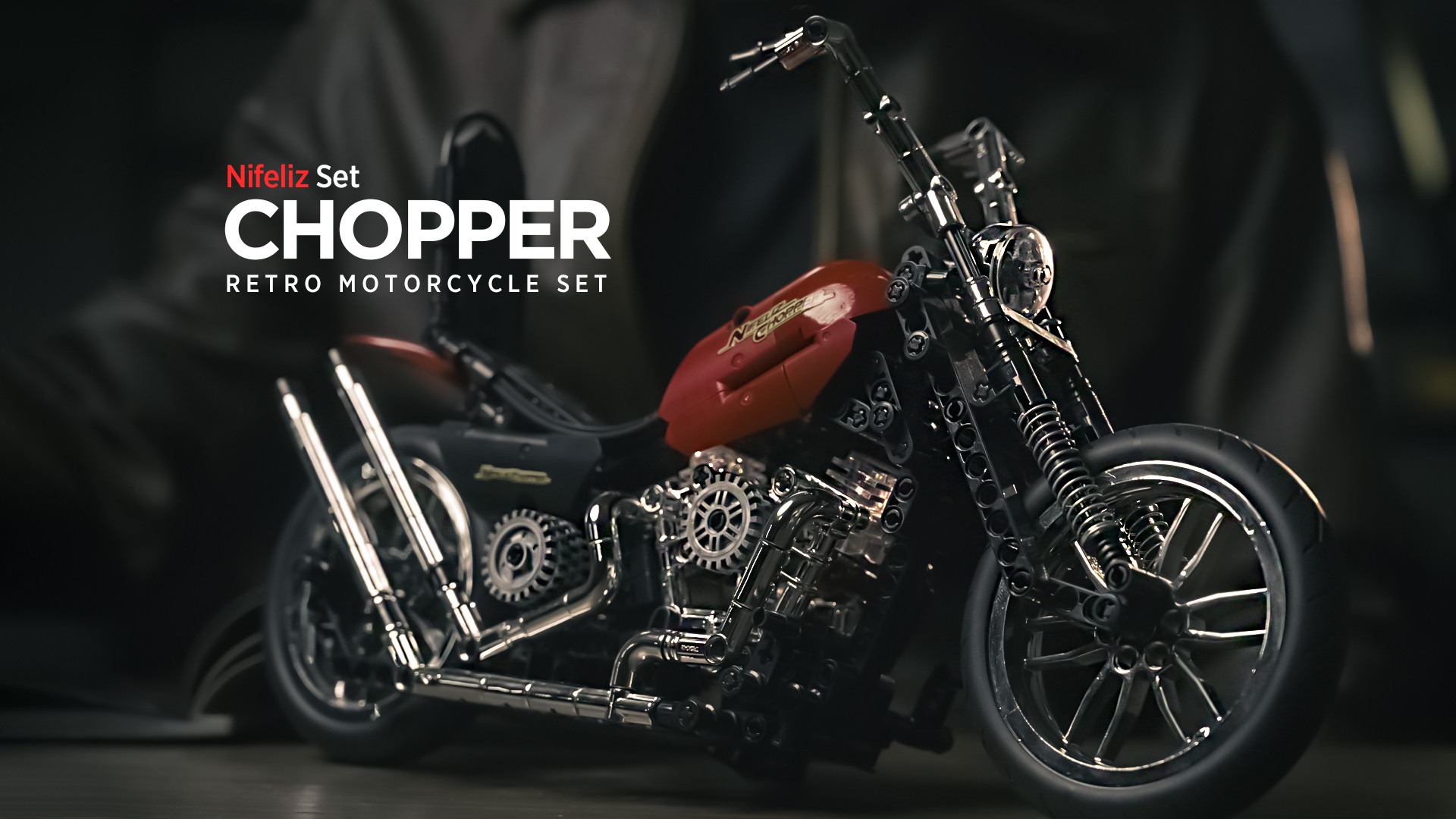 Amazon.com: Nifeliz Chopper Motorcycle Building Set for Adults