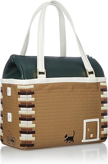 バッグ K Kitamura Z-0415 Handbag, British House, Oak/Dark Green