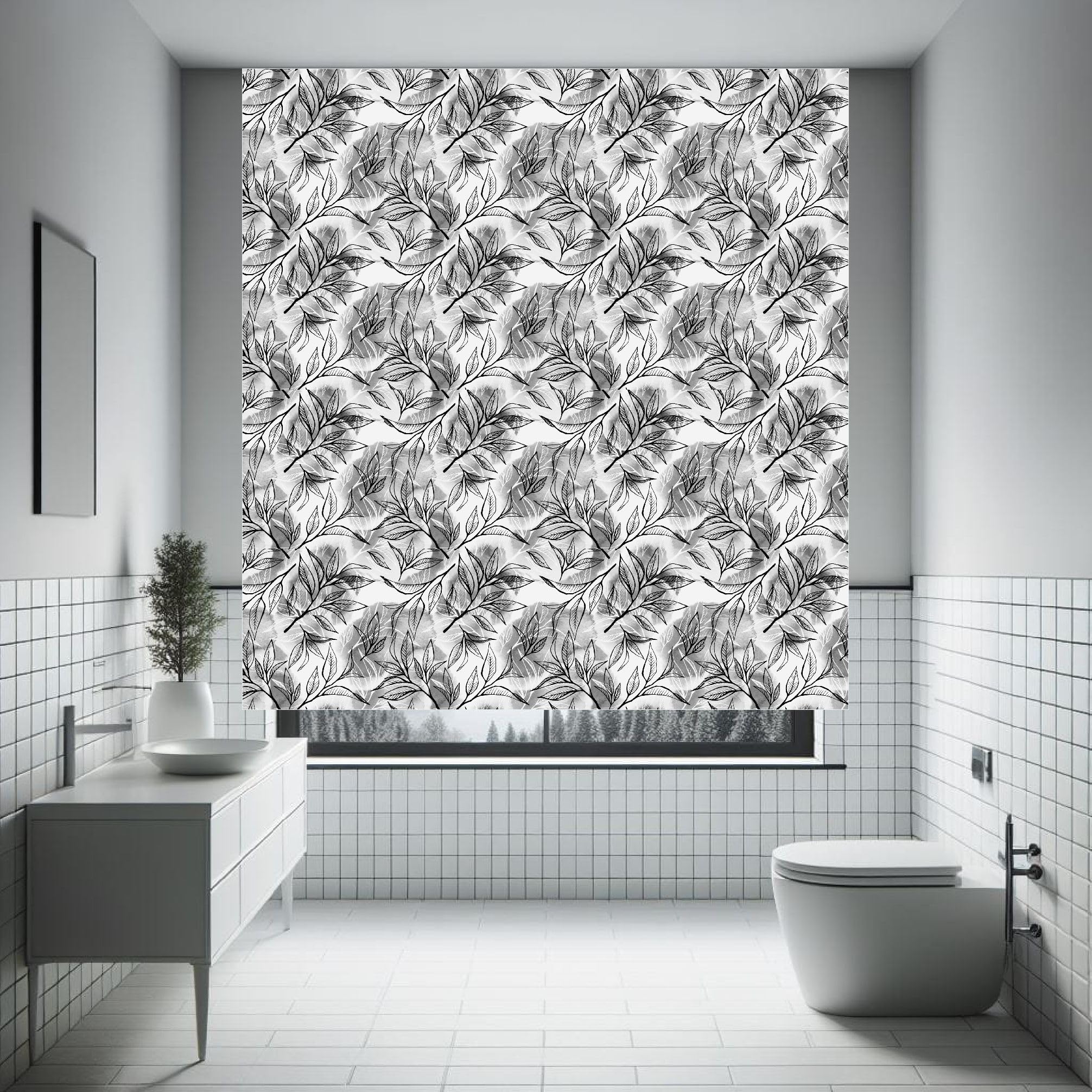 Estores estampados flores, estores enrollables decorativos, estores estampados. Estores enrollables Translucidos estampados modernos.Calidad Premium (160x170)