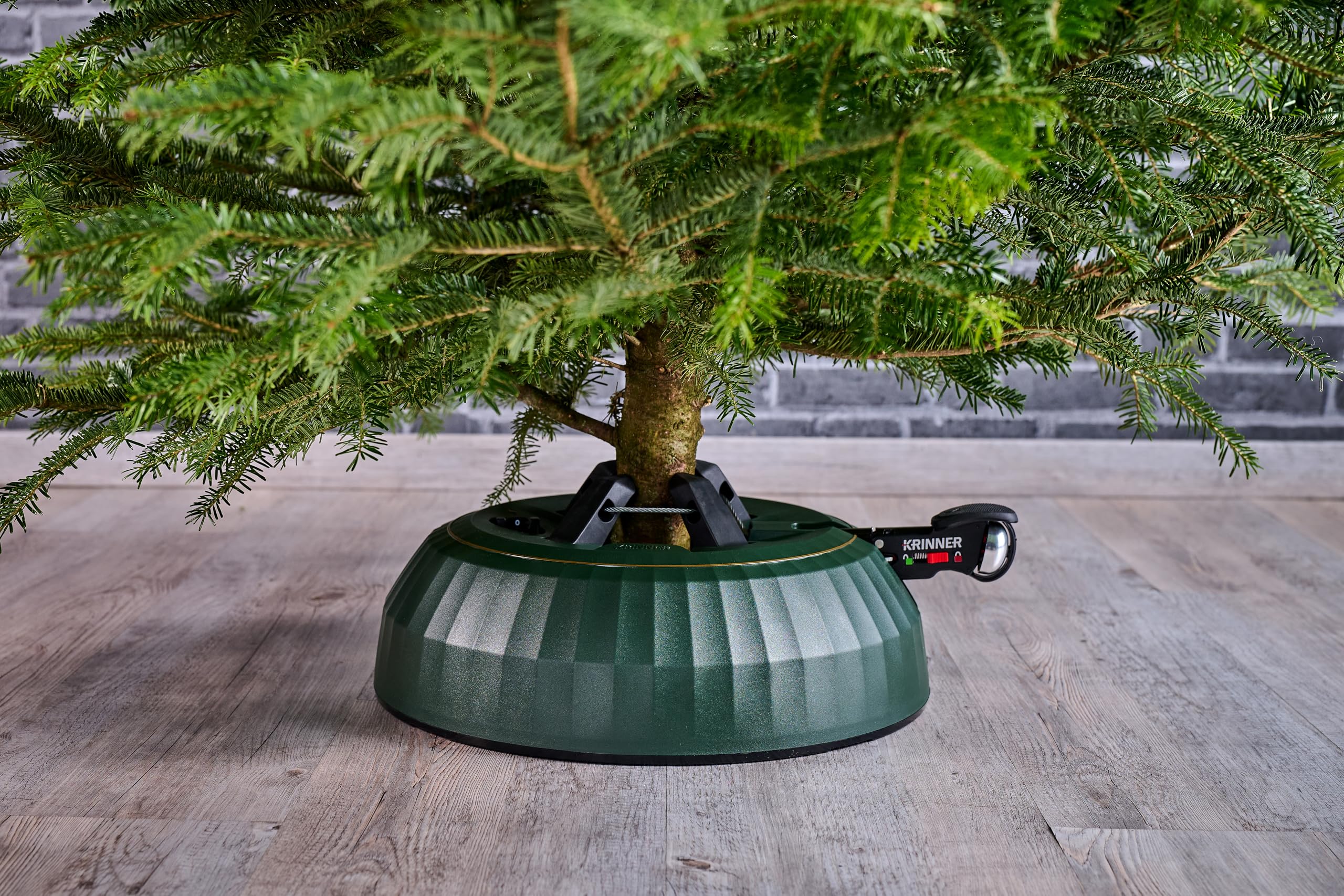 KRINNER® X-Series Deluxe Christbaumständer X-280 Deluxe Weihnachtsbaumständer NEU inkl. Fußpedal mit Sicherungsglocke und 3,7 Liter Wassertank für Baumhöhe bis 2,8m Made IN Germany 94335