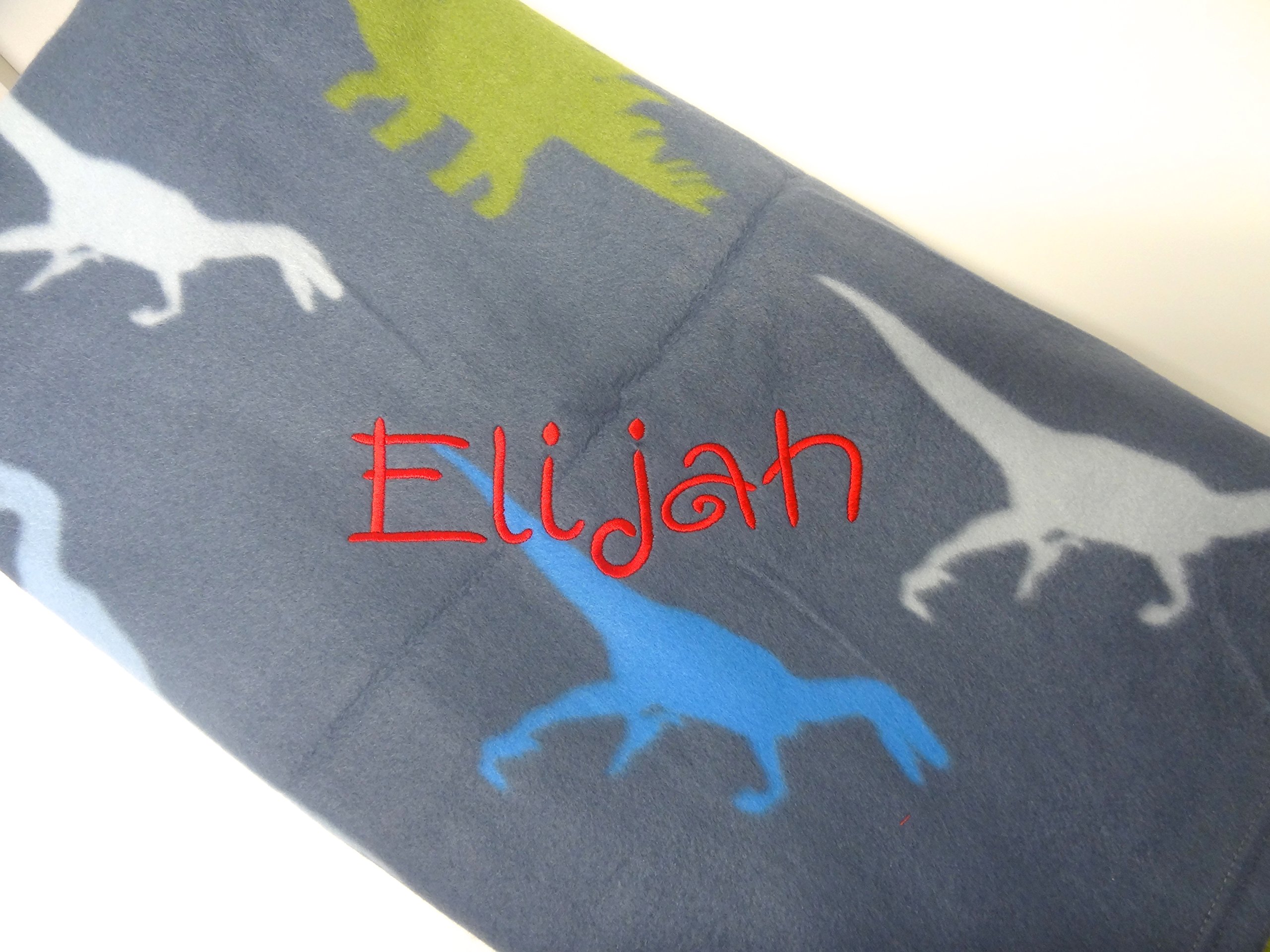 personalised dinosaur blanket