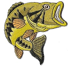 Patche écusson Poisson pêche Perche Badge pêcheur thermocollant