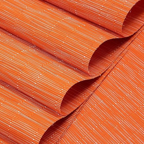 Miniatura 54 de SHACOS - Manteles individuales de PVC para mesas redondas, manteles individuales con curvatura, antideslizantes, resistentes al calor, de vinilo,