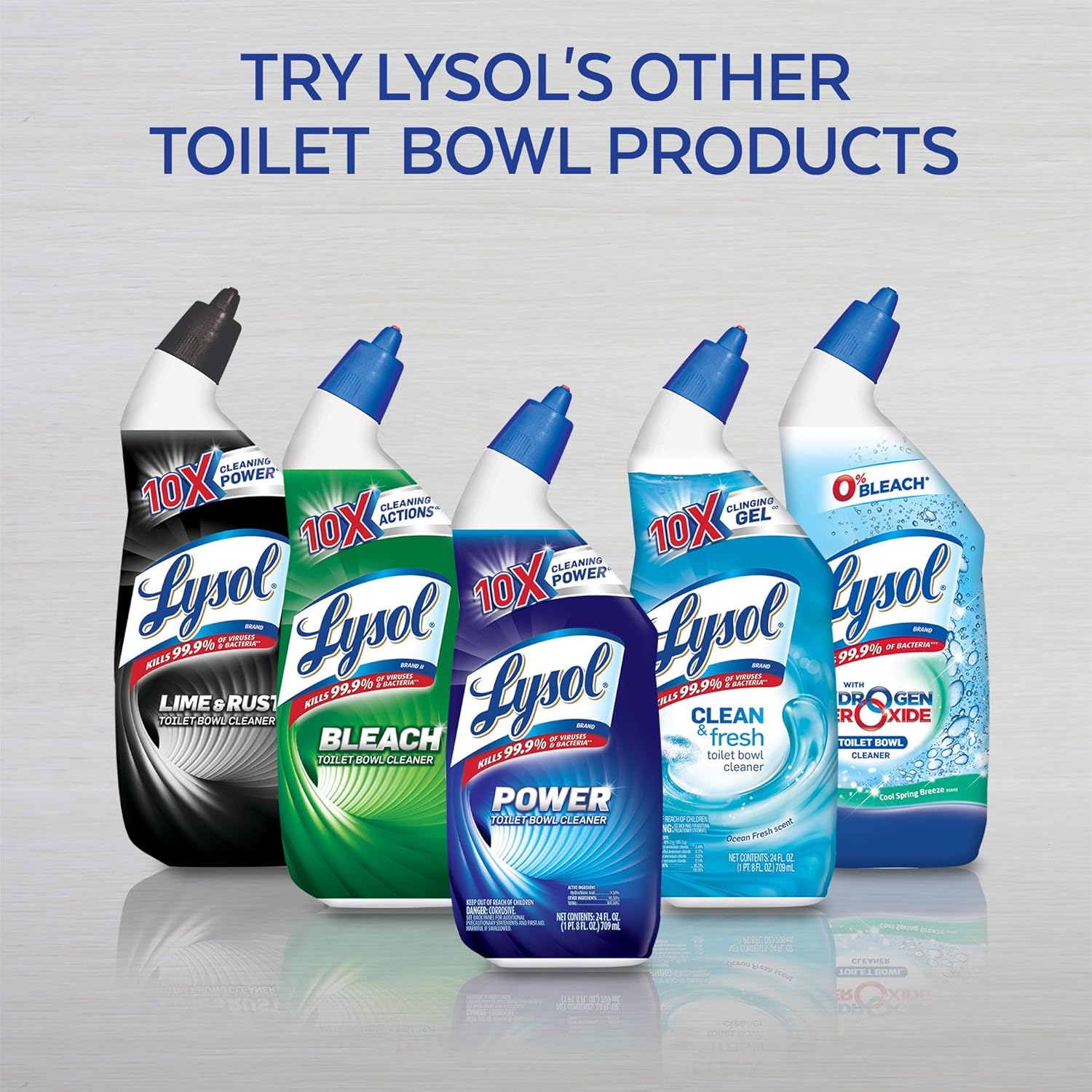 Lysol Cling Gel Toilet Bowl Cleaner, Country Scent, 24 Ounce (Pack of 3) : Health & Household