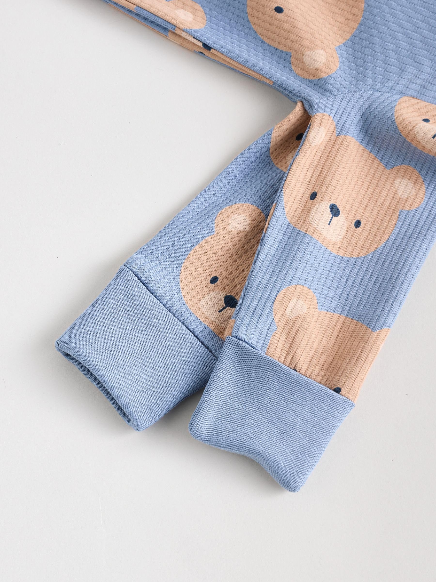 NEXT Bébé garçon Dors-Bien bébé en Coton sans Pieds à Zip Double Sens, Lot de 3