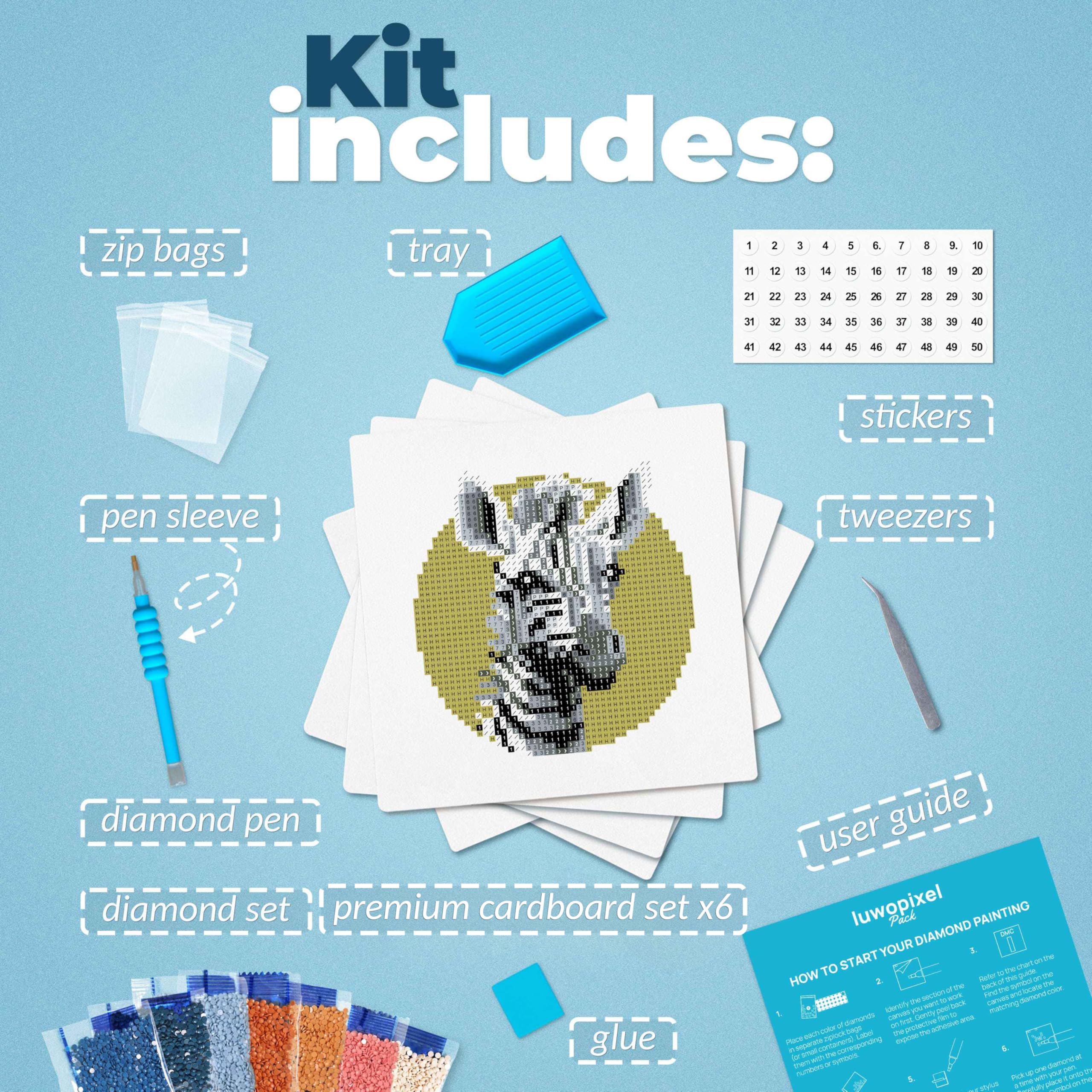 Amazon.com: LuwoArte 16 Pack Diamond Painting Kits for Adults