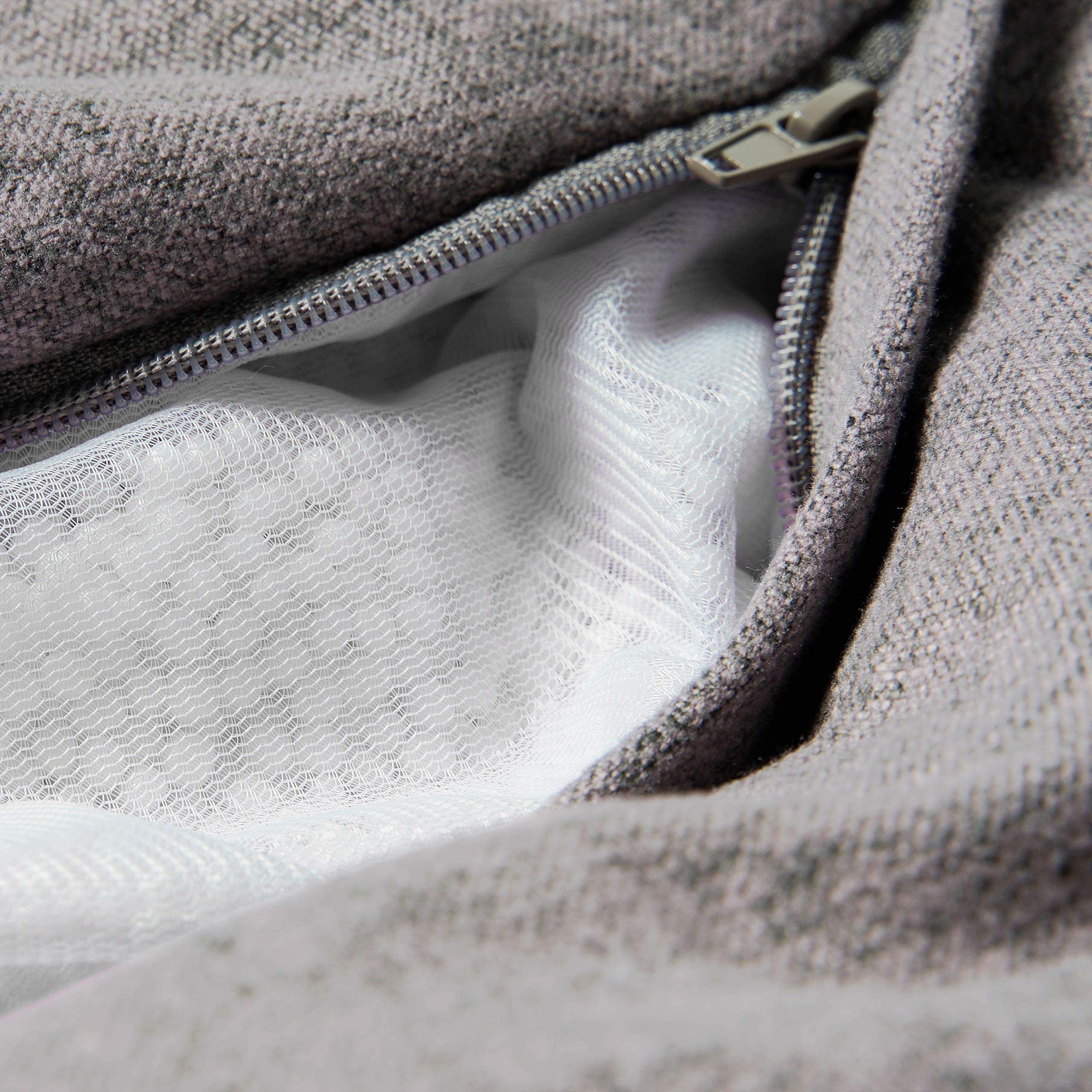 Lumaland Puf Comfort Line | Indoor Beanbag 90 x 110 x 50 cm con más de 1,9 millones de perlas de poliestireno expandibles | Cojín de suelo suave y cómodo | Sillón para niños y adultos | 250 L [gris