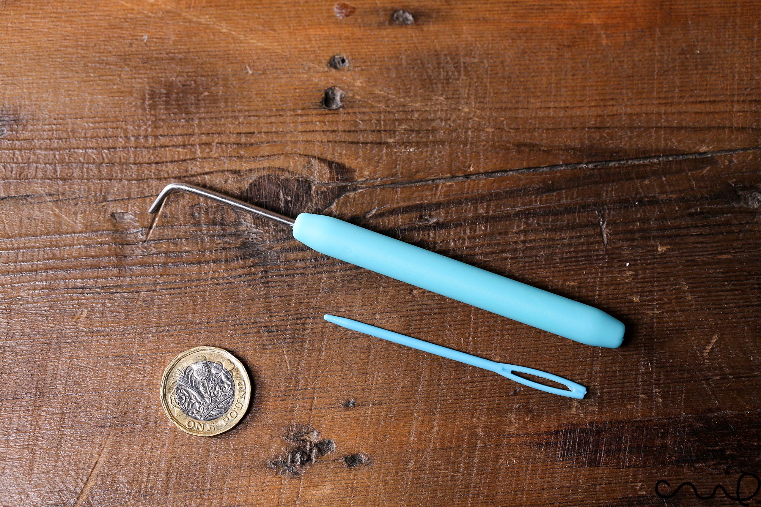 Redchocol8 Blue Redchocol8® New Set Of Knitting Loom Hook With Needle Loom Pick And Yarn Needle (Blue)