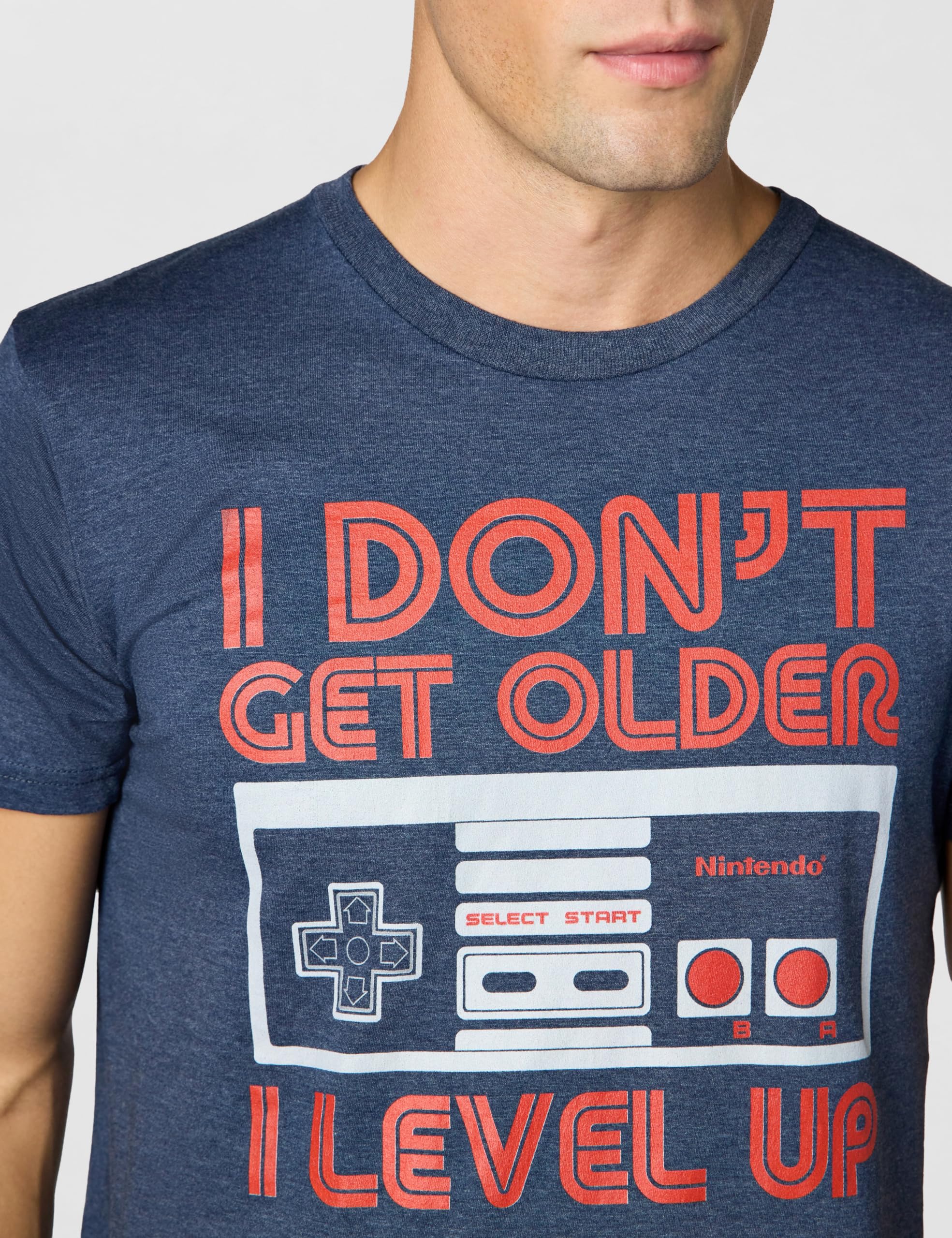 Nintendo Koszulka Mężczyźni Nes Controller Get Older Level Up