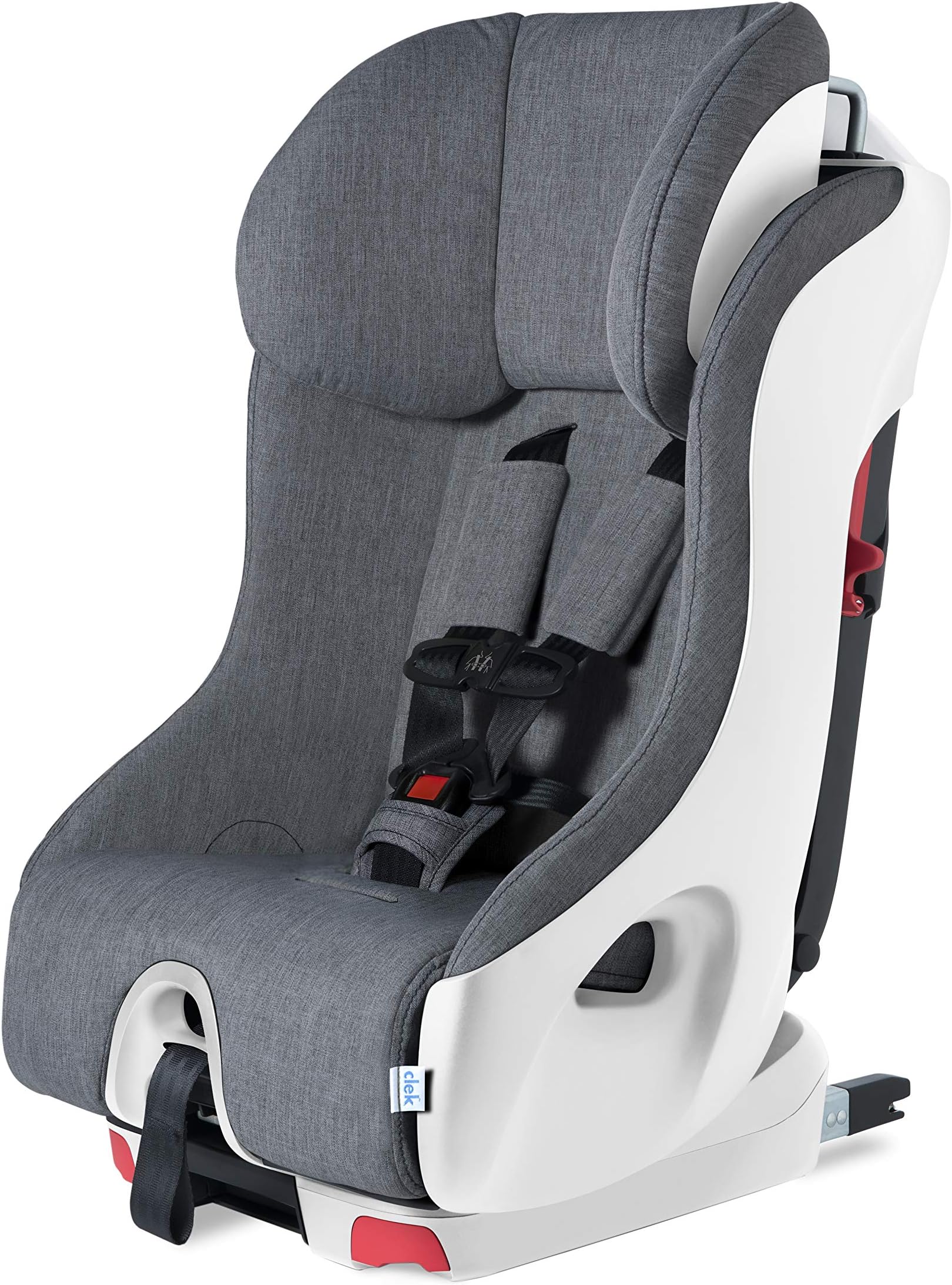 Clek Foonf Convertible Car Seat with Rigid LATCH system, Crumple Zone safety system, Adjustable Headrest, Reclining Design and Anti-Rebound Bar (Cloud)