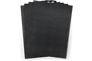 4 Count 11x8 Inch Black Plastic Mesh Canvas Sheets
