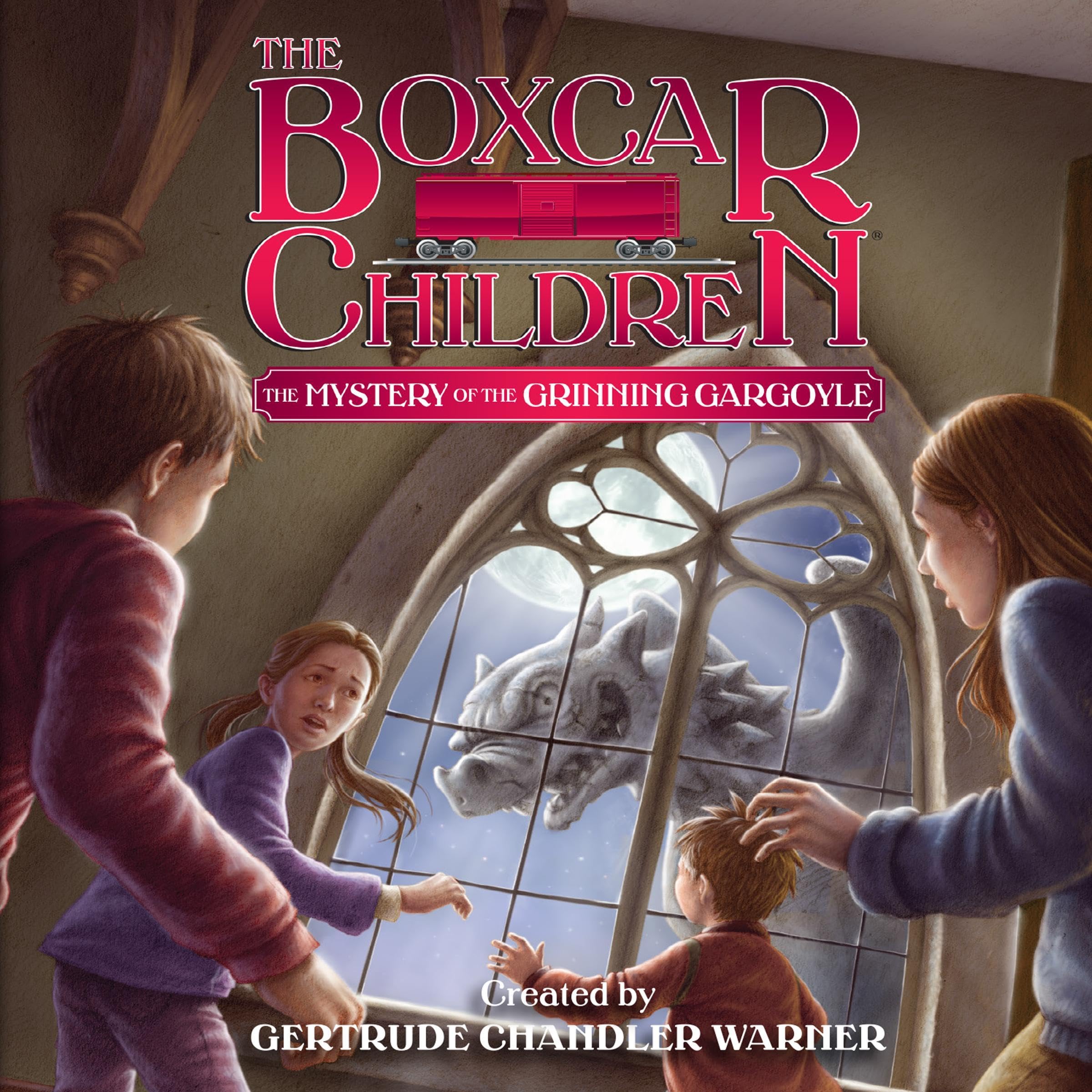 Cover art for The Mystery of the Grinning Gargoyle