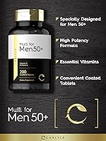 Vista 4 de Carlyle Multivitamin for Men 50+ 200 Count with B Vitamins, Vitamin D, Magnesium & Zinc Non-GMO, Gluten Free Supplement