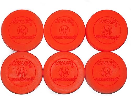 Miniatura 4 de Mylec Hockey Pucks for Outdoor Hockey, Training Pucks for Street Hockey, Durable & Lightweight Solid Plastic Pucks, No Friction Ice Hockey Pucks