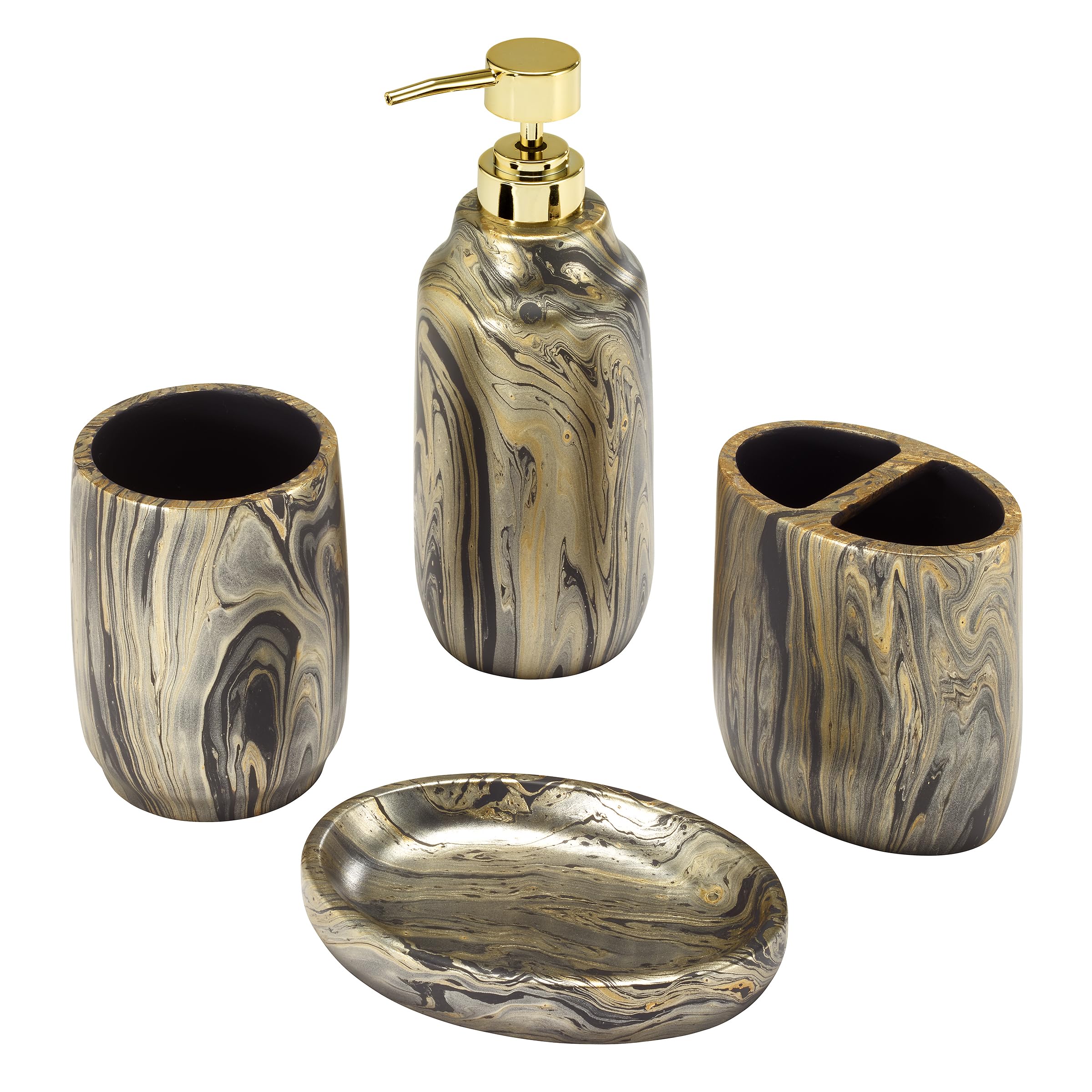 Amazon.com: Nicole Miller - Bathroom Set, 4pc Resin Countertop