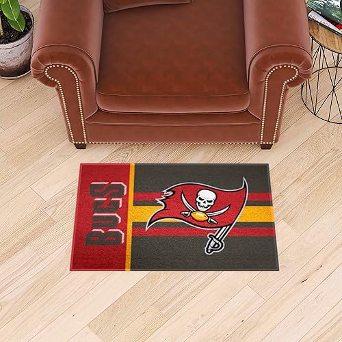 Miniatura 2 de FANMATS NFL Tampa Bay Buccaneers - Alfombra de nailon para principiantes, 19 x 30 pulgadas