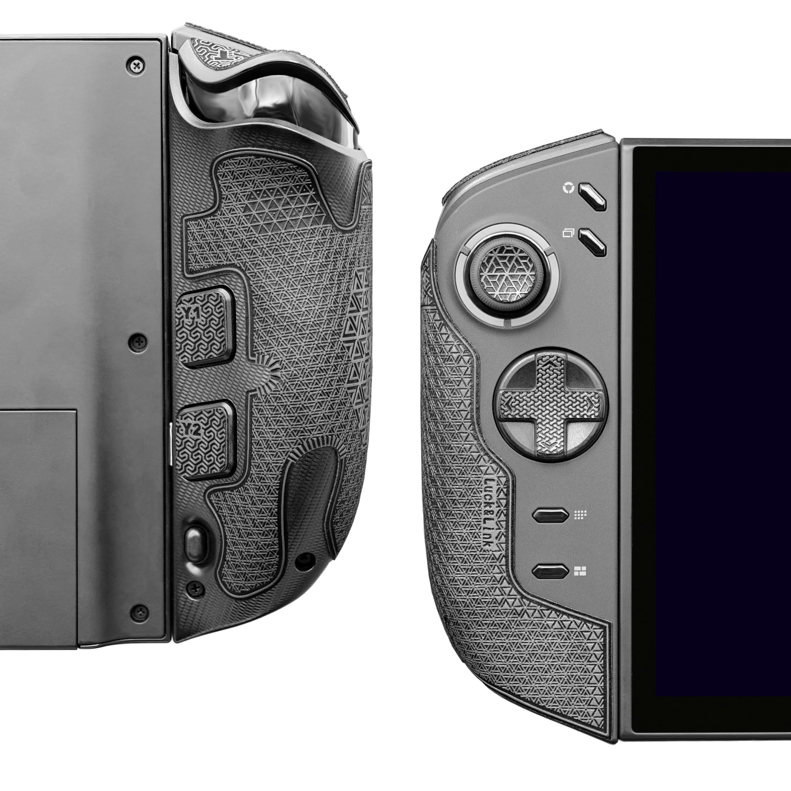 Luck&Link Controller Grip For Legion Go 2, Textured Skin kit,Anti-Skid Sweat-Absorbent Controllers Handle Grips, Buttons,Triggers,D-pad (PRO - Dark Gray) - Windows - 3