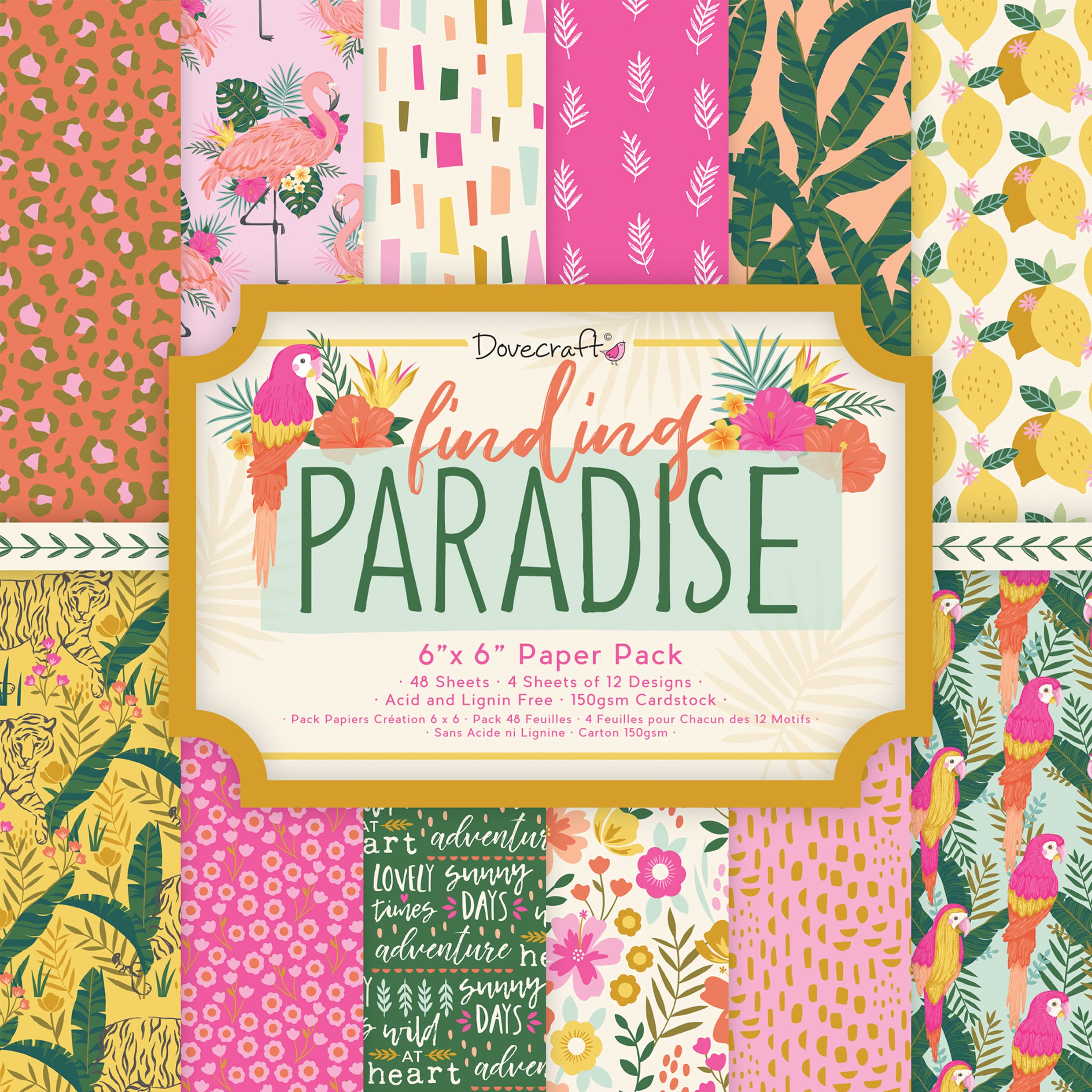 DovecraftFinding Paradise FSC 6x6 Paper Pack, Multi, One Size
