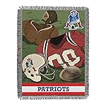 Northwest NFL New England Patriots Vintage Woven Tapestry Wall Hanging, 48 x 60 Inches, Officially Licensed, Decorative Fringes