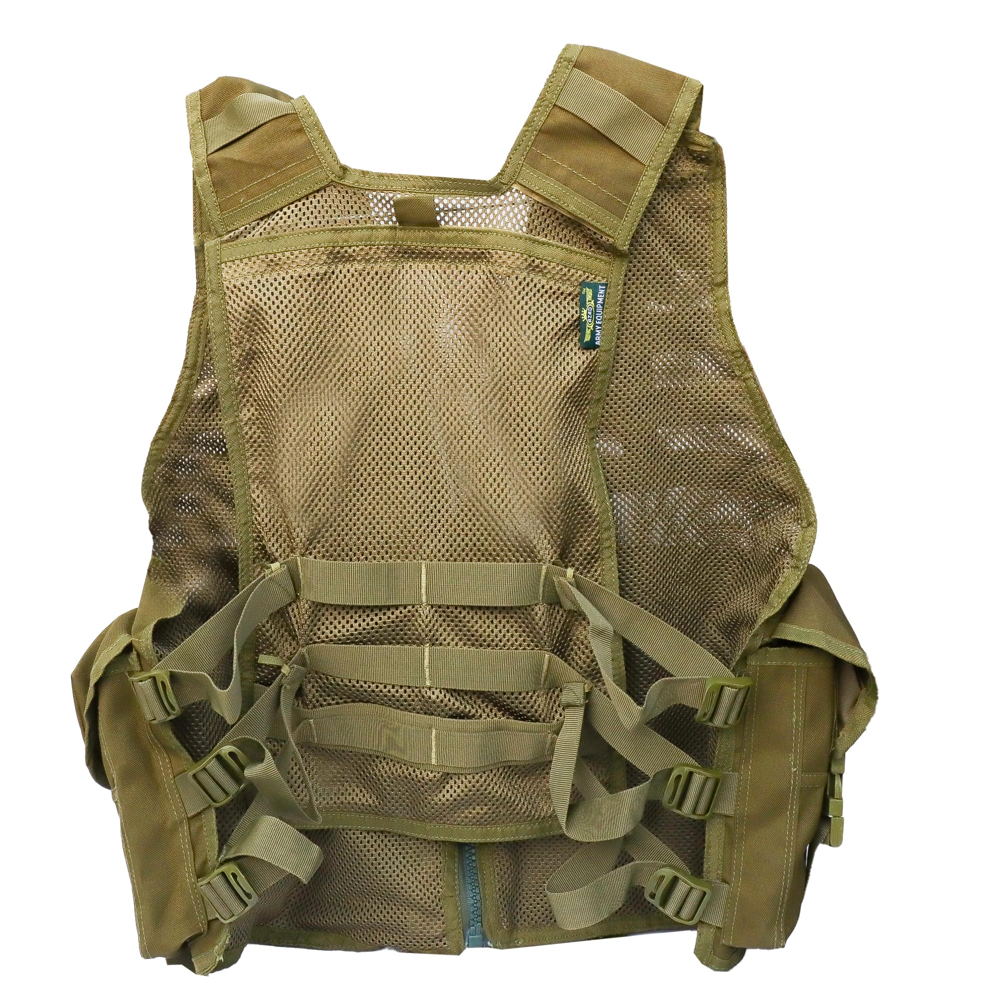 Azad tactical vest for ary with stuff oragnizer and poches (fozi Green) 1