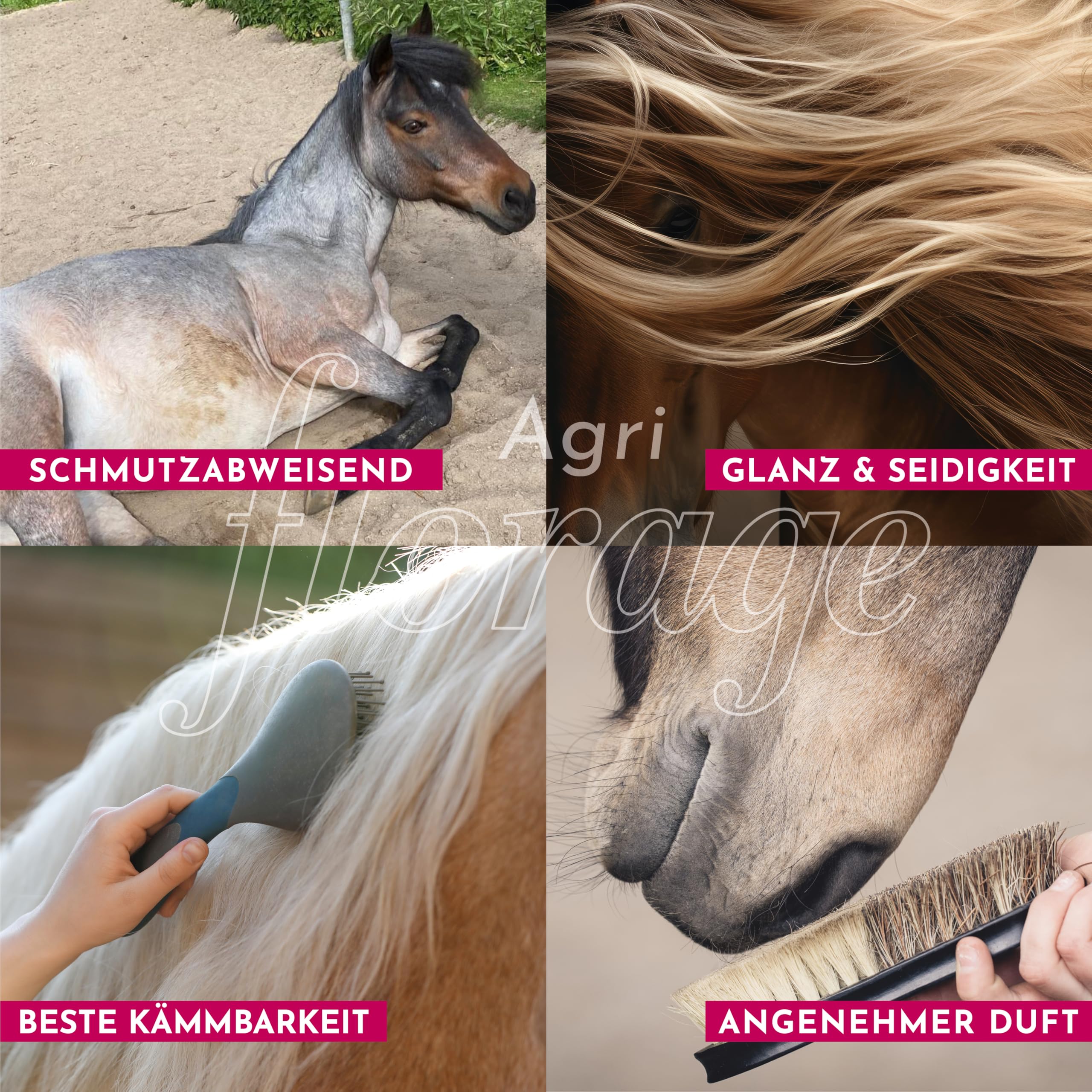 EQUITAN Spray pour queue et crinière pour chevaux, pour entretien et démêlage, avec huiles essentielles, sans PEG ni EDTA, végétalien, 3 l