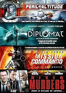 Coffret Action : Péril en Attitude + The Diplomat + Mission Commando + River Murders
