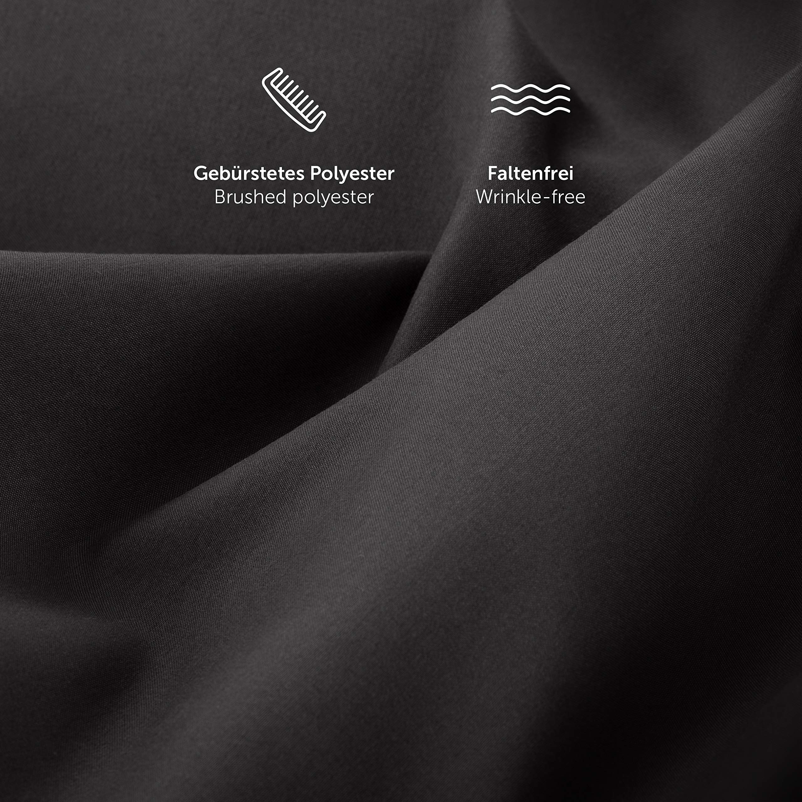 Blumtal beddengoed 2&pack 200 x 220cm & kussensloop 80 x 80cm & superzachte dekbedovertrekset, 2&delig, Donkerblauw