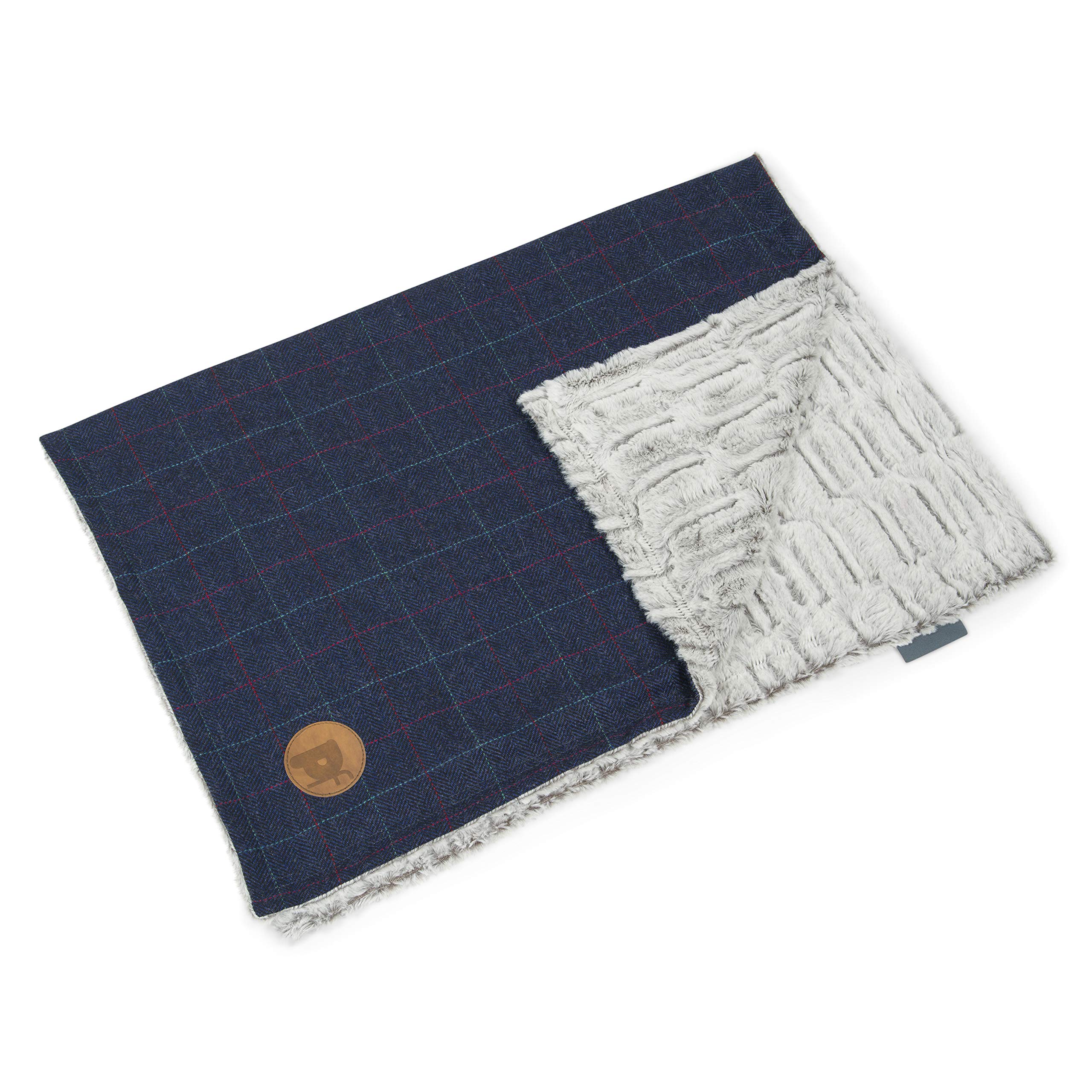 Petface Midnight Tweed Soft Fleece Comforter Bedding Blanket for Dogs