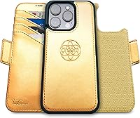 Vista 25 de Dreem Fibonacci - Funda tipo cartera para iPhone 14 Plus Funda desmontable de piel vegana 2 en 1 con soporte integrado, soporte para tarjetas